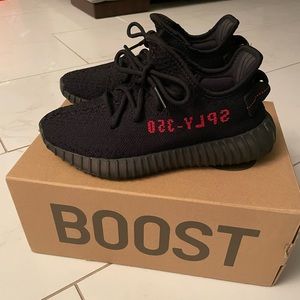 Adidas Yeezy Boost V2 Black Red (2017/2020) mens sz 5 fits womens 6